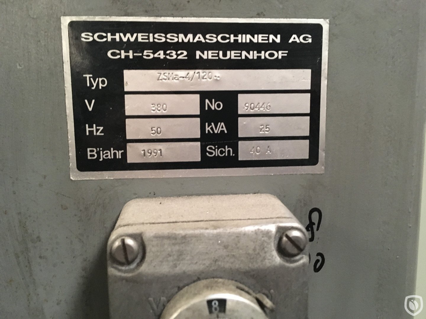 machine indication plate