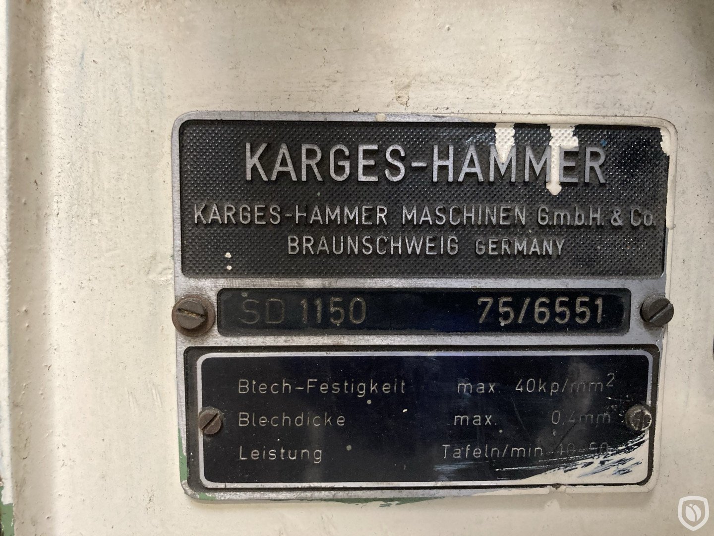 Karges Hammer SD 1150
