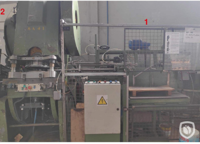 Ligne de production de couvercles coniques de diamètre Ø 292 mm