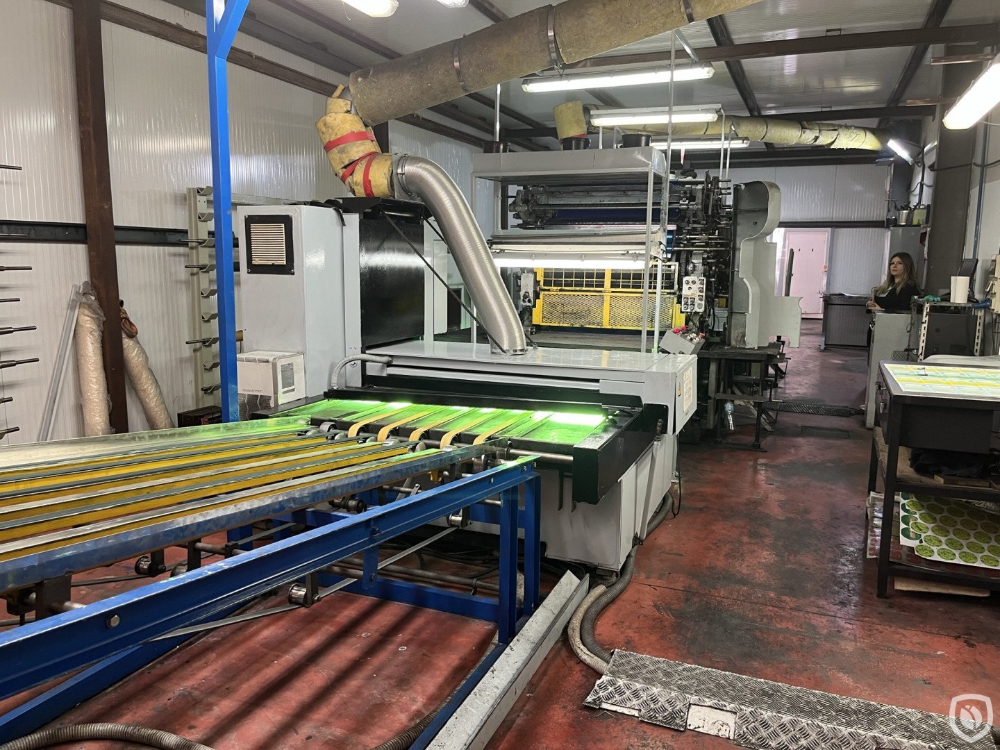 Crabtree Marquess 4038 printing line with UV-oven