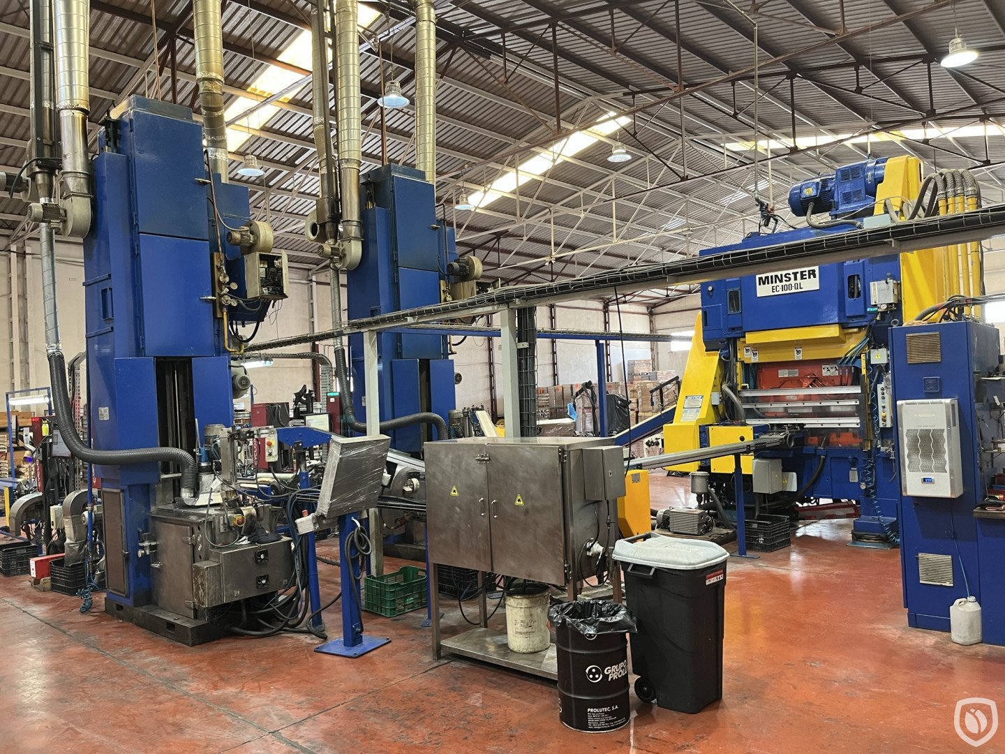 Minster EOE dual-lane Stolle manufacturing line